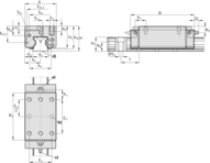 Wózek wałeczkowy, SLH, wielkość konstr. 25, stal CS, superprecyzyjna dokładność, RWD-025-SLH-C2-S-2 (R18242212X) - Bosch-Rexroth
