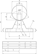 Podpora wału, WU16-AF-600 (R105051600) - Bosch-Rexroth
