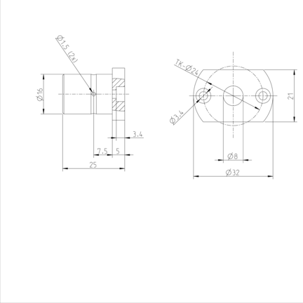 Tuleja toczna momentowa, 4-FM-8, z dwiema uszczelkami, KBDR4-FM-8DD (R072620800) - Bosch-Rexroth