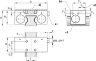 Element zaciskowy pneumatyczny MK, 55 mm (R181054260) - Bosch-Rexroth