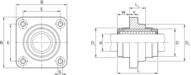 Zestaw linowy, stal, z dwiema uszczelkami, LSGF-B-30-DD (R108183040) - Bosch-Rexroth