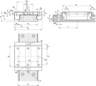Wózek kulkowy, CNS, wielkość konstr. 20, stal CS, wysoka dokładność, z łańcuchem kulkowym, KWD-020-CNS-C1-H-1 (R16725132Y) - Bosch-Rexroth