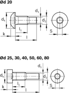 Śruba centrująca, M4, M4X14,1 - 8.8-TUFLOK& (R342700909) - Bosch-Rexroth