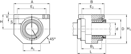 Zestaw liniowy, stal, M-60, bez uszczelki, LSG-M-60 (R106516000) - Bosch-Rexroth
