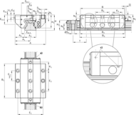 Wózek wałeczkowy, FLS, wielkość konstr. 125, stal CS, wysoka dokładność, RWA-125-FLS-C3-H-2 (R186333310) - Bosch-Rexroth