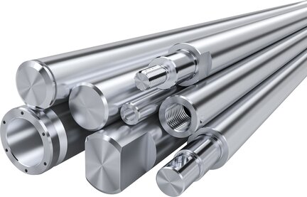 Wał pełny, stal ulepszona cieplnie, WV-40H7 (R100004001) - Bosch-Rexroth