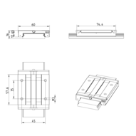 Wózek kulkowy miniaturowy, BLS, wielkość konstr. 15, resist NRII, normalna dokładność, MWA-015-BLS-C0-N-3 (R044159400) - Bosch-Rexroth