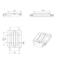Wózek kulkowy miniaturowy, BLS, wielkość konstr. 15, resist NRII, wysoka dokładność, MWA-015-BLS-C1-H-0 (R044151341) - Bosch-Rexroth