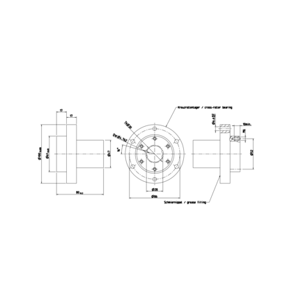 Tuleja toczna momentowa, 4-LR-30, z dwiema uszczelkami, KBDR4-LR-30DD (R072723000) - Bosch-Rexroth