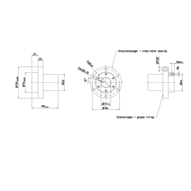 Tuleja toczna momentowa, 4-LR-40, z dwiema uszczelkami, KBDR4-LR-40DD (R072724000) - Bosch-Rexroth