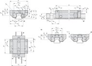 Wózek wałeczkowy, FNS, wielkość konstr. 55, stal CS, superprecyzyjna dokładność, RWD-055-FNS-C3-S-2 (R18515312X) - Bosch-Rexroth