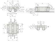 Wózek wałeczkowy, FNS, wielkość konstr. 35, stal CS, precyzyjna dokładność, RWD-035-FNS-C3-P-2 (R18513322X) - Bosch-Rexroth