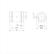 Tuleja toczna Super H, zamknięta, 20, bez uszczelki, KBH-20 (R073202000) - Bosch-Rexroth
