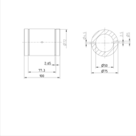 Tuleja toczna Super H, zamknięta, 50, bez uszczelki, KBH-50 (R073205000) - Bosch-Rexroth