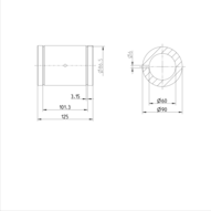 Tuleja toczna Super H, zamknięta, 60, bez uszczelki, KBH-60 (R073206000) - Bosch-Rexroth