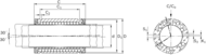 Tuleja toczna Super H, zamknięta, 40, z dwiema uszczelkami, KBH-40-DD (R073224040) - Bosch-Rexroth
