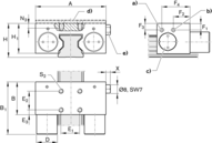 Element zaciskowy pneumatyczny MKS, 55 mm (R181054060) - Bosch-Rexroth