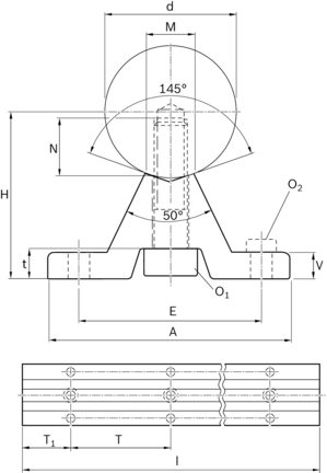 Podpora wału, WU25-APT-1800 (R103982530) - Bosch-Rexroth