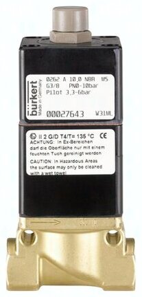 Zawór membranowy 2/2 wspomagany servo 0262-A-10,0-BB-MS-GM83-2 - Burkert
