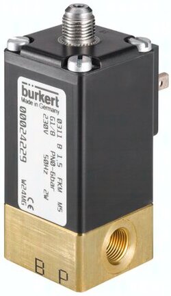 Zawory elektromagnetyczne 3/2 drogowe - Burkert