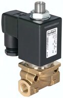 Zawory elektromagnetyczne, zawory parowe 3/2 drogowe - Burkert