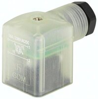 Wtyk A 230 V z diodą LED 2518-A-BBB/UC-01-3-P50-00-0-00 - Burkert