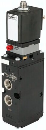 Elektrozawór 5/2 32 mm 6519-H08,0-GM82-GM82-B5-024/DC - Burkert