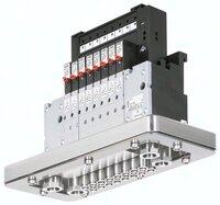 Blok zaworowy 8640 19 mm, 2 sekcje 8640-19-02-00-00-00-00-000-BK - Burkert