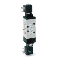 Elektrozawór 5/3 G1/8 w położeniu środkowym odcięty 468-011-22, seria 4, Camozzi