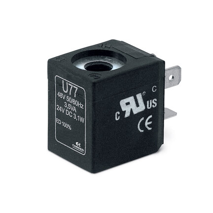 Cewka U77 24VDC 3,1W PET _U77, Camozzi