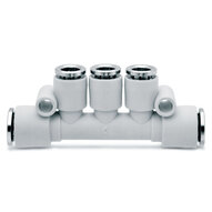 Złączka wtykowa z technopolimeru Compact (7545 6-4), serii 7000 - Camozzi