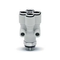 Złączka wtykowa z technopolimeru Compact (7572 4-1/8), serii 7000 - Camozzi