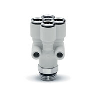 Złączka wtykowa z technopolimeru Compact (7572 4-1/4), serii 7000 - Camozzi