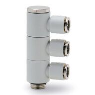 Złączka wtykowa z technopolimeru Compact (7612 03-10-1/4), serii 7000 - Camozzi