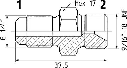 Adapter 9/16-18 UNF (GZ) (199500029) - Cejn