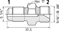 Adapter 9/16-18 UNF (GZ) (199500029) - Cejn
