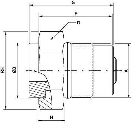 Króciec do szybkozłączki 10 mm NBR (109816588) - Cejn