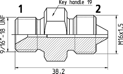 Adapter 9/16 UNF (GZ) (GW) (199501614) - Cejn