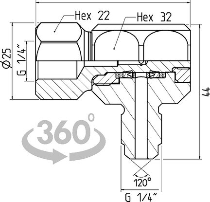 Adapter HD (199501650) - Cejn