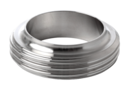 Króciec złącza gwintowany 63.5 x 1.6 mm E=24 mm - FD+, 316L, SMS, krótki, Rd85x1/6 - Air-Com