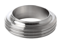 Króciec złącza gwintowany 25 x 1.2 mm E=15 mm - FD+, 316L, SMS, krótki, Rd40x1/6 - Air-Com