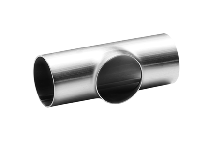 Trójnik krótki 85 x 2 mm Lo=90, 4404/316L, DIN 11852 TK / EN 10374 TS, matowy, Ra 0,8 um, FD+, hartowane - Air-Com