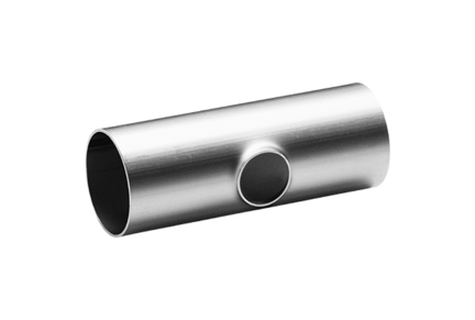 Trójnik redukcyjny krótki 85 x 70 x 2 x 2 mm Lo=90, 4307/304L, DIN 11852, RTK, 70, matowa - Air-Com