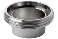 Króciec złącza gwintowany DN150 154 x 2 mm C=50 - FD+, 304, DIN 11851, długi, Rd190x1/4 - Air-Com