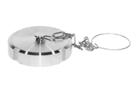 Nakrętka zaślepiająca DN100, 304, DIN 11851, z zawleczką i łańcuszkiem, Rd130x1/4 - Air-Com