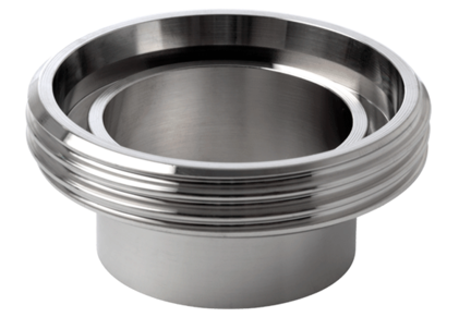 Króciec złącza gwintowany 2 1/2" DN65 63.5 x 1.5 mm C=40 - FD+, 316L, DIN 11851, długi, Rd95x1/6 - Air-Com