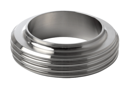 Króciec złącza gwintowany 25 x 1.2 mm E=19 - FD+, 316L, DS, krótki, Rd44x1/6 - Air-Com