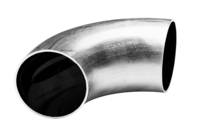Kolanko 90° 63.5 x 1.6 mm R = 95.3, 4404/316L, ISO/SWG, krótki, R=95,3, matowy, hartowane - Air-Com