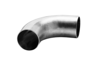 Kolanko 90° 104 x 2 mm R=100.0, 4404/316L, DIN 11852, długi, R=100, matowy, Ra 0,8 um, FD+, hartowane - Air-Com