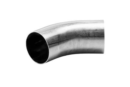 Kolanko 45° 38 x 1.2 mm R=57.2, 4404/316L, ISO / EN10374 BL, długi, R=57,2, matowy, Ra 0,8 um, FD+, hartowane - Air-Com